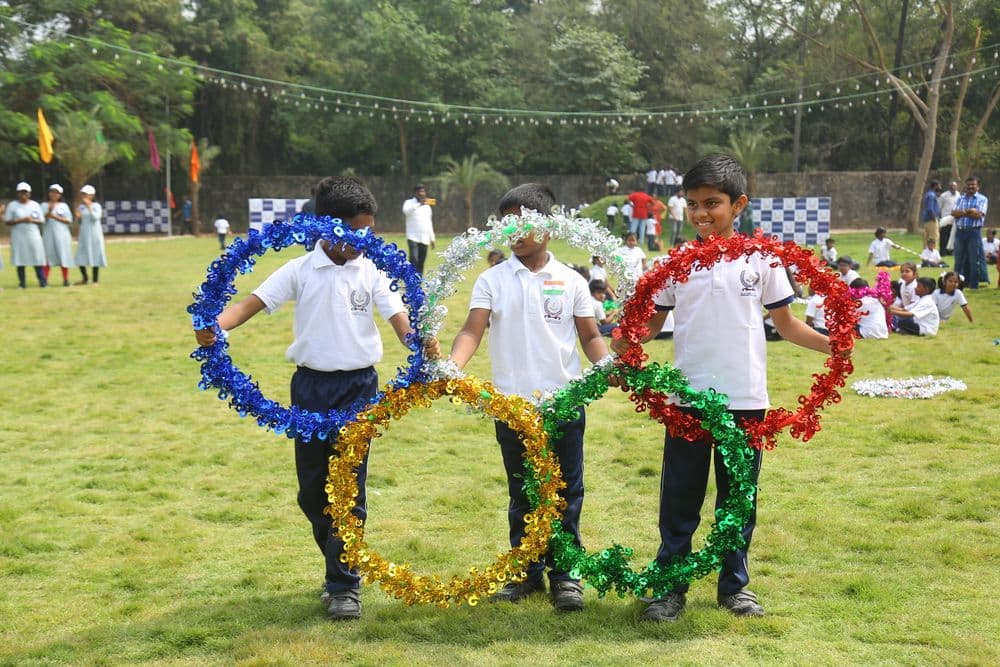 Annual Sports Day Meet - Olympics symbol