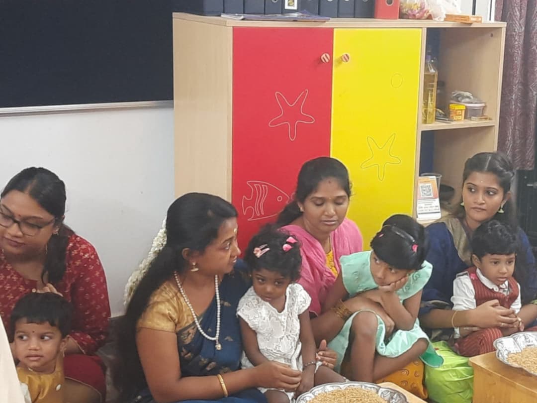 vijayadashami celebration with Aadhithya School students